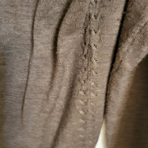 Fate brand lightweight hooded sweater Taupe-Brown SIZE: MEDIUM - Picture 8 of 8